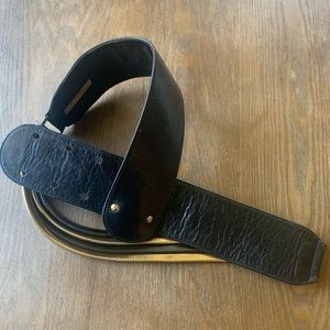 Raina Leather and Metal Belt